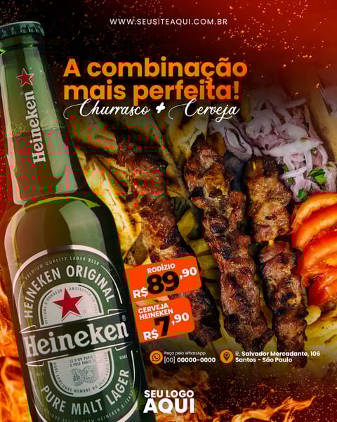 FEED VERTICAL - AÇOUGUE | CARNE | CHURRASCO | SOCIAL MEDIA | PSD EDITÁVEL