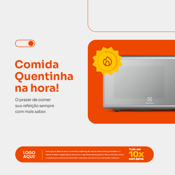 SOCIAL MEDIA ELETRODOMÉSTICOS - MICROONDAS