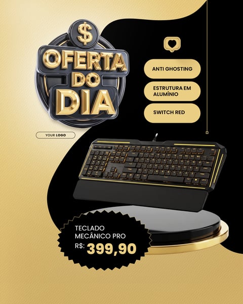 OFERTAS DO DIA LOJA DE ELETRÔNICOS CAMPANHA PROMOCIONAL SOCIAL MEDIA PSD EDITÁVEL 2