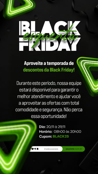 BLACK FRIDAY AVISO COMUNICADO ANÚNCIO STORY SOCIAL MEDIA PSD EDITÁVEL 12