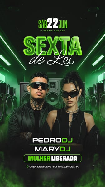 24 FLYER FESTA SEXTA DE LEI STORY PSD EDITÁVEL