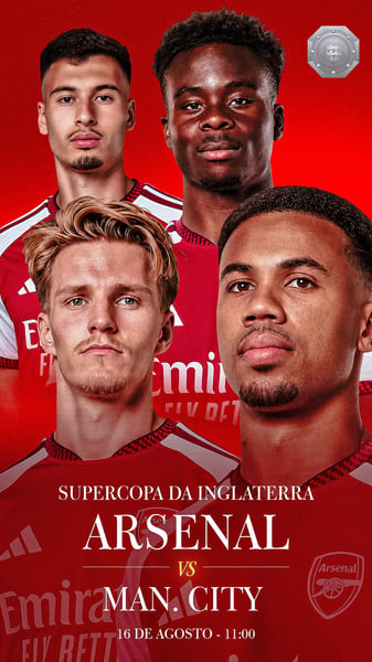 FLYER MATCHDAY SUPERCOPA INGLESA FINAL ARSENAL VS MAN