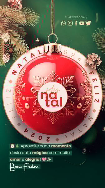 RCG SOCIAL MEDIA FELIZ NATAL STORY APROVEITE CADA MOMENTO DESTA DATA MÁGICA COM MUITO AMOR E ALEGRIA