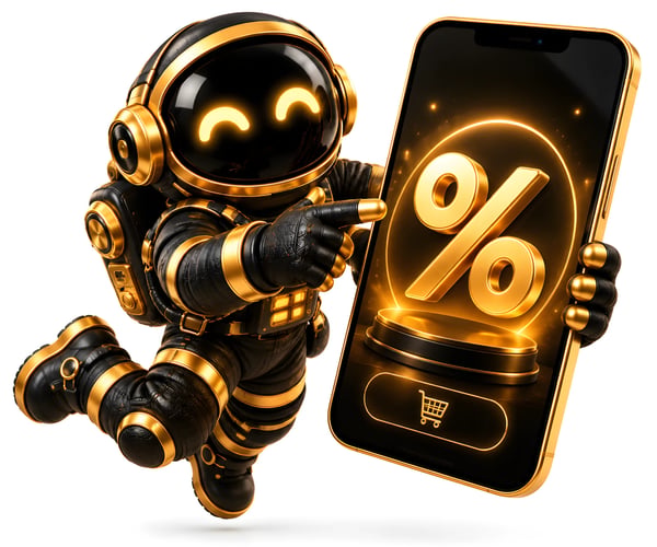 ASTRONAUTA DOURADO E OFERTA CÓSMICA