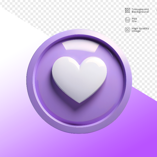 CORAÇÃO -  ELEMENTO 3D CORAÇÃO  PARA COMPOSIÇÃO