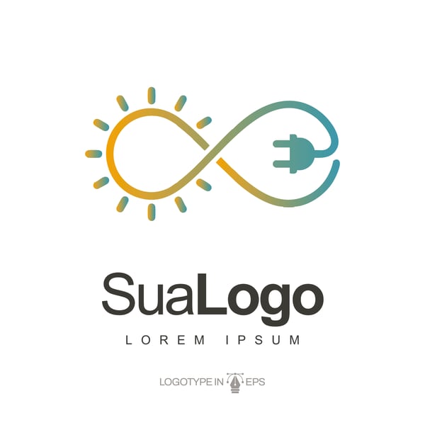 LOGOTIPO ENERGIA SOLAR VETOR AI EPS EDITÁVEL 5