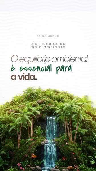 05 DE JUNHO - DIA MUNDIAL DO MEIO AMBIENTE SOCIAL MEDIA PSD EDITÁVEL
