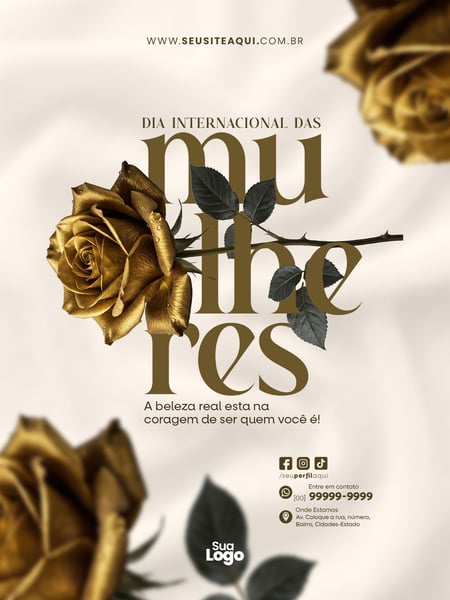 FEED DIA DA MULHER SOCIAL MEDIA PSD EDITÁVEL 5