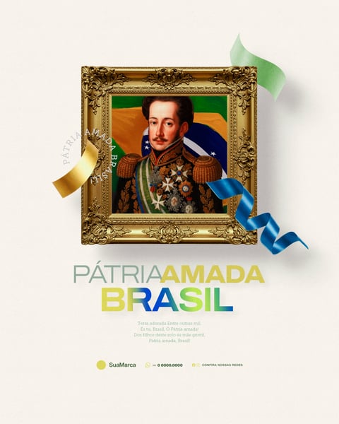 Dia da Independência do Brasil 07 de Setembro Social Media PSD Editável