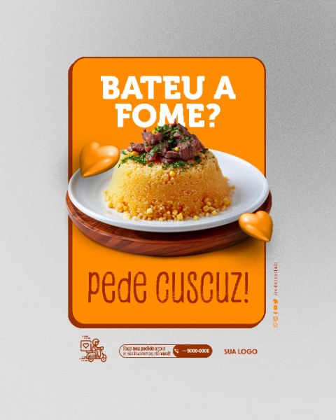 SOCIAL MEDIA - CUSCUZERIA - BATEU A FOME PEDE CUSCUZ