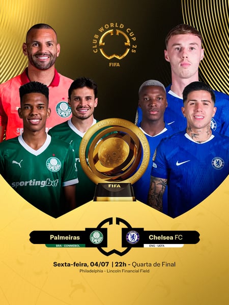 QUARTA DE FINAL - PALMEIRAS X CHELSEA FC - FIFA CWC 2025 FINAL FEED