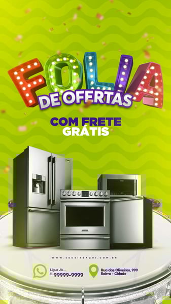 POST LOJAS SUPERMERCADO CARNAVAL FOLIA DE OFERTAS STORIES