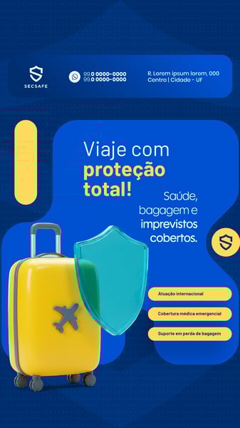 SEGURO VIAGEM COM PROTEÇÃO TOTAL SOCIAL MEDIA STORY