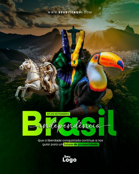 FEED VERTICAL - DIA DA INDEPENDÊNCIA DO BRASIL | SOCIAL MEDIA | PSD EDITÁVEL