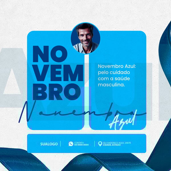 NOVEMBRO AZUL MÊS CONSCIENTIZAÇÃO CONTRA O CÂNCER DE PRÓSTATA 1