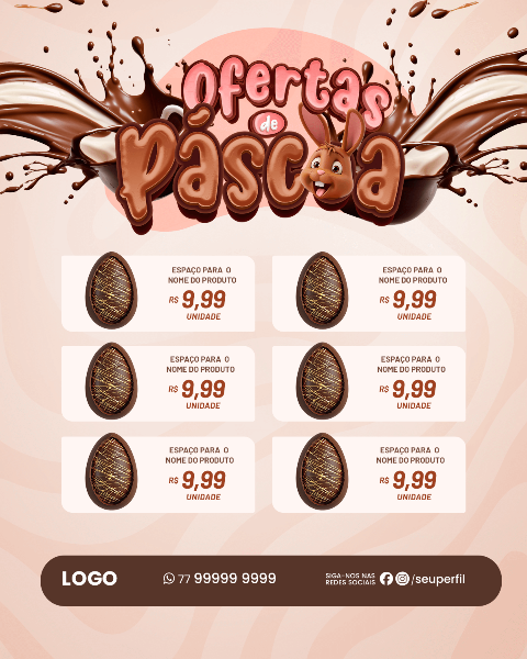 OFERTAS DE PÁSCOA - OVOS DE PÁSCOA