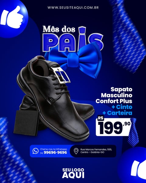 POST - FELIZ DIA DOS PAIS - SAPATO MASCULINO
