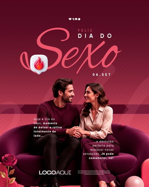 DIA DO SEXO 06 DE SETEMBRO BANNER SOCIAL MEDIA FLYER PSD EDITÁVEL