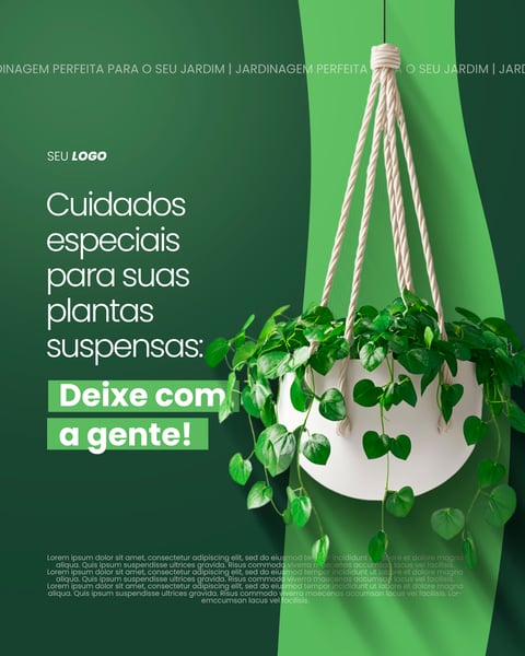 JARDINAGEM - PLANTAS SUSPENSAS