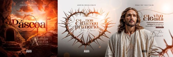 CARROSSEL - PÁSCOA | JESUS | PSD EDITÁVEL