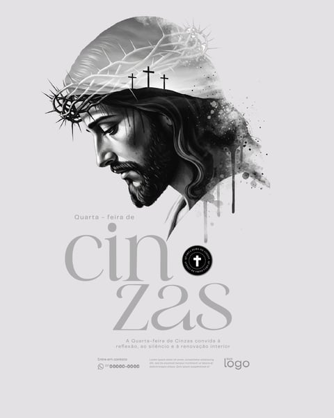 Quarta Feira de Cinzas 18 de Fevereiro Social Media PSD Editáve