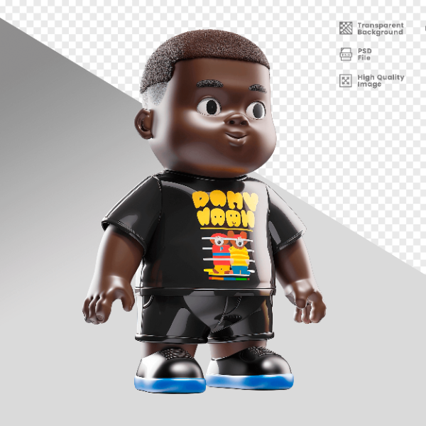 MASCOTE 3D PERSONAGEM PARA COMPOSIÇÃO