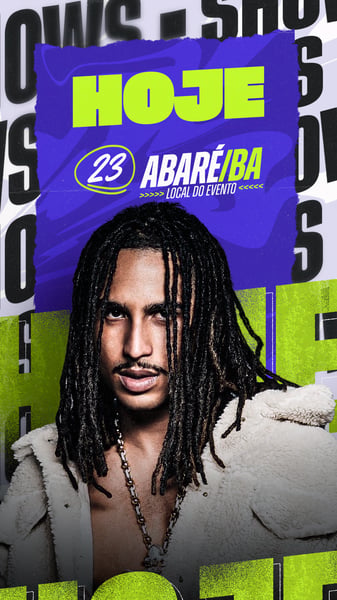 FLYER AGENDA DE SHOWS STORY PSD EDITÁVEL