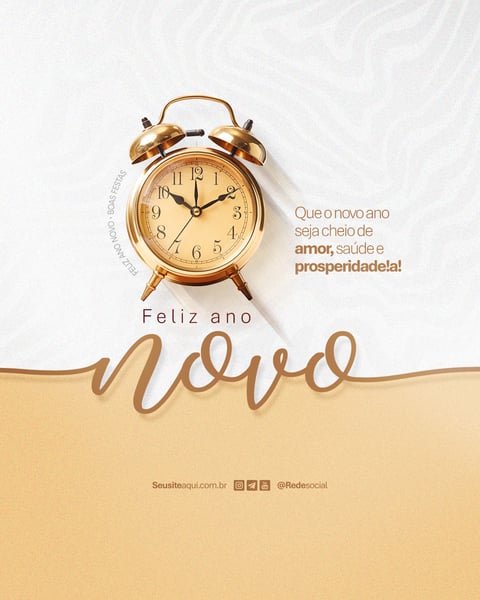 FELIZ ANO NOVO REVEILLON BOAS FESTAS SOCIAL MEDIA PSD EDITÁVEL