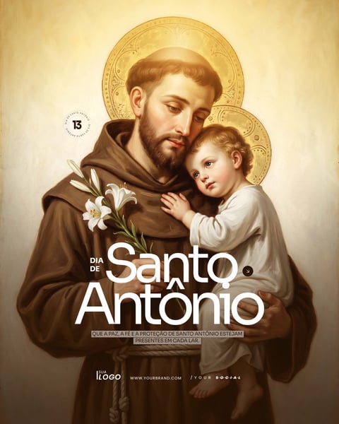 DIA DE SANTO ANTÔNIO ARTE SOCIAL MEDIA PSD EDITÁVEL 3