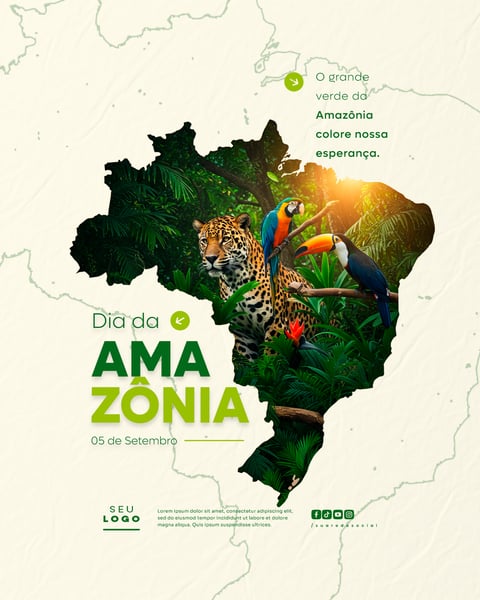 DIA DA AMAZÔNIA 05 DE SETEMBRO SOCIAL MEDIA PSD EDITÁVEL 2