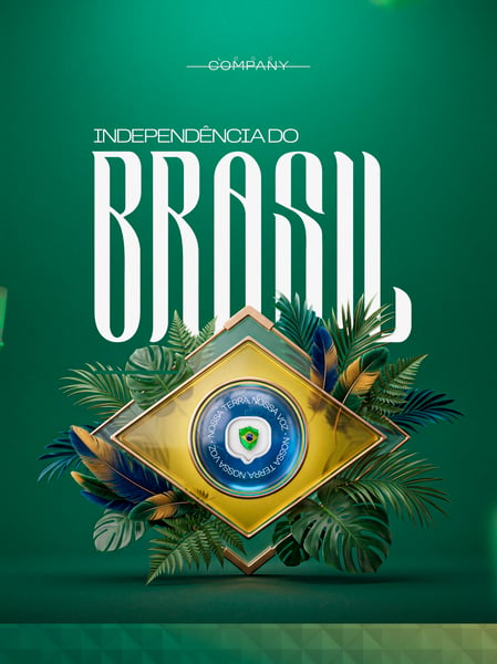 7 de Setembro Brasil SOCIAL MEDIA FLYER PSD EDITÁVEL