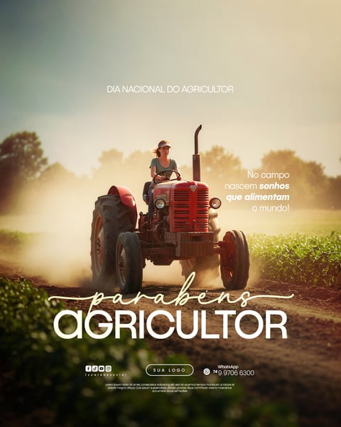 28 DE JULHO - DIA NACIONAL DO AGRICULTOR FLYER SOCIAL MEDIA PSD EDITÁVEL 7