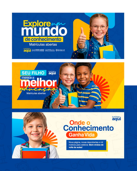 3 BANNER OUTDOOR ESCOLA