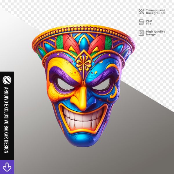 MÁSCAR DE CARNAVAL - ELEMENTO PARA COMPOSIÇÃO