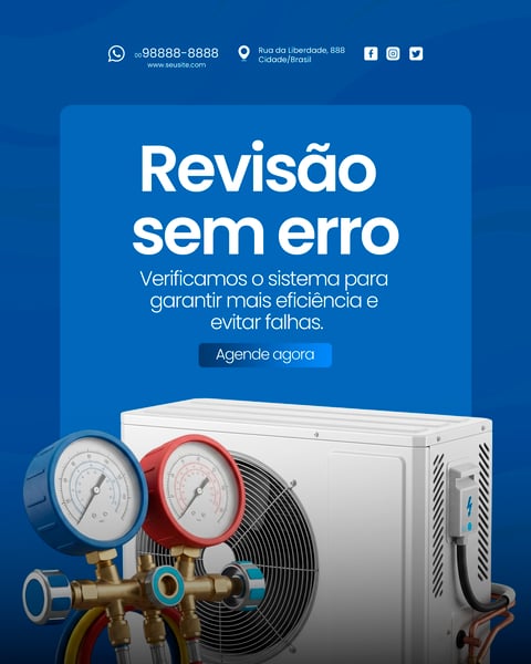 MANUTENÇÃO DE AR CONDICIONADO SOCIAL MEDIA PSD EDITÁVEL 9