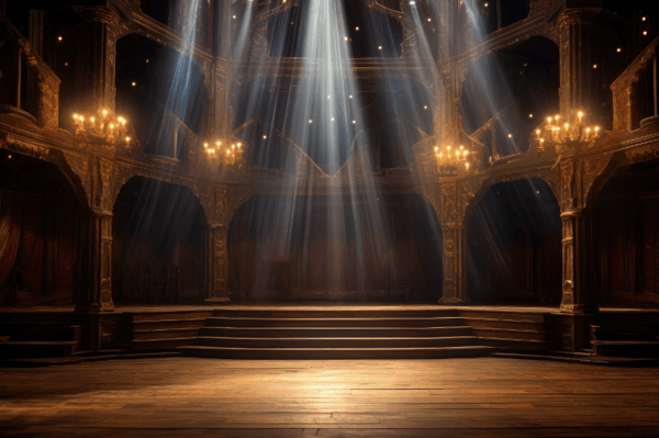 BACKGROUND COM LUZES E LED PALCO SHOW EVENTO PARA COMPOSIÇÃO SOCIAL MEDIA PLANO DE FUNDO