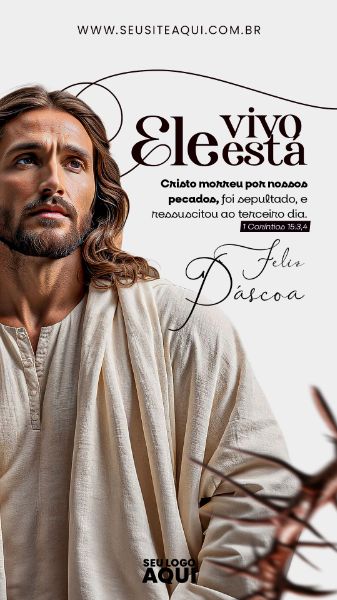 STORY - PÁSCOA | JESUS | PSD EDITÁVEL