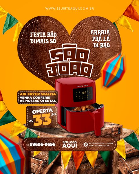 FEED - FESTA JUNINA, SÃO JOÃO - PSD EDITÁVEL