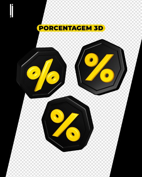 ELEMENTO 3D | SELO PORCENTAGEM