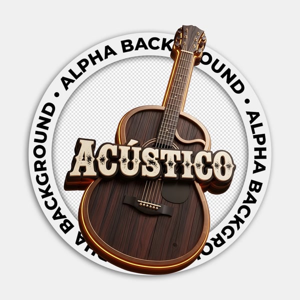 SELO 3D SERTANEJO VIOLÃO DE MADEIRA ACÚSTICO SERTANEJO 03