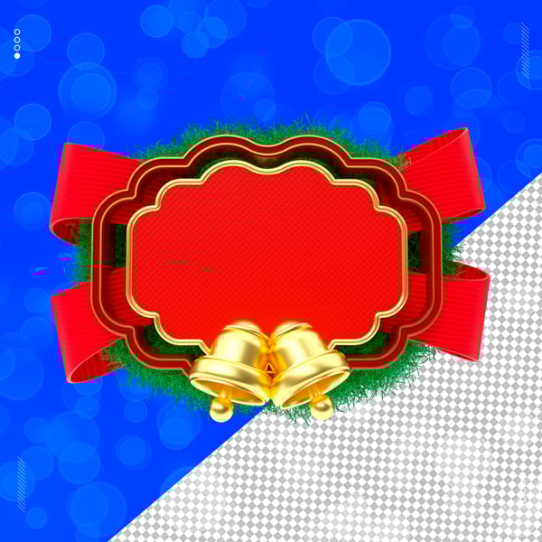 ENFEITE 3D DE NATAL PARA REDES SOCIAIS