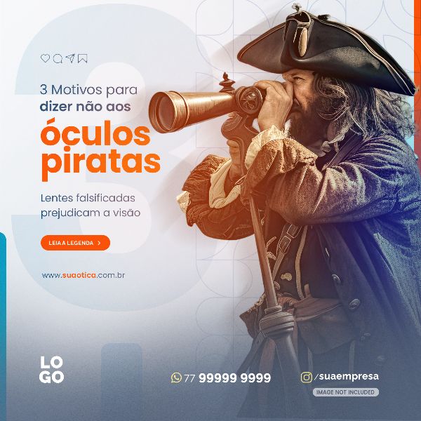 3 MOTIVOS PARA DIZER NÃO AOS ÓCULOS PIRATAS | SOCIAL MEDIA - ÓTICA