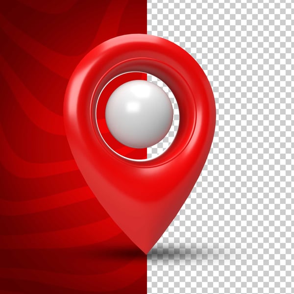 ELEMENTO 3D LOCALIZAÇÃO PNG