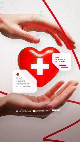 DIA NACIONAL DA SAÚDE 05 DE AGOSTO FLYER SOCIAL MEDIA PSD EDITÁVEL 4