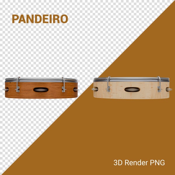 YUN PANDEIRO 3D RENDER PNG PARA COMPOSIÇÃO (18)