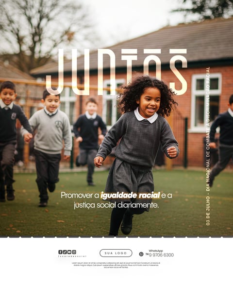 03 DE JULHO - DIA NACIONAL DE COMBATE À DISCRIMINAÇÃO RACIAL - FLYER SOCIAL MEDIA PSD EDITÁVEL 11
