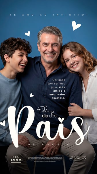 DIA DOS PAIS 09 DE AGOSTO STORY SOCIAL MEDIA PSD EDITÁVEL 4