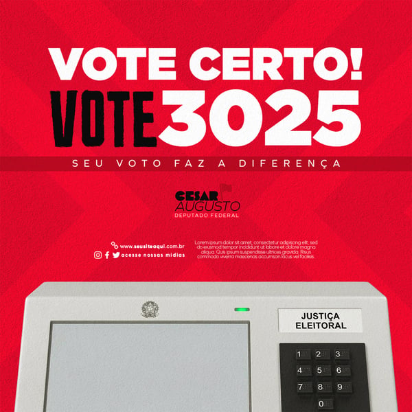 CAMPANHA POLÍTICA DEPUTADO FEDERAL FEED1 9