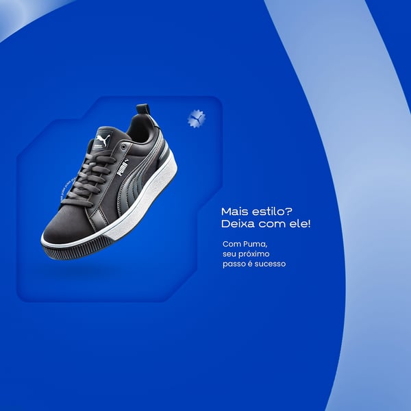 PUMA SEU PRÓXIMO PASSO É SUCESSO SOCIAL MEDIA PSD EDITÁVEL