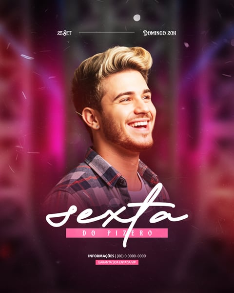 FLYER EVENTOS ARTISTAS SHOWS FESTA  SOCIAL MEDIA PSD EDITÁVEL 27